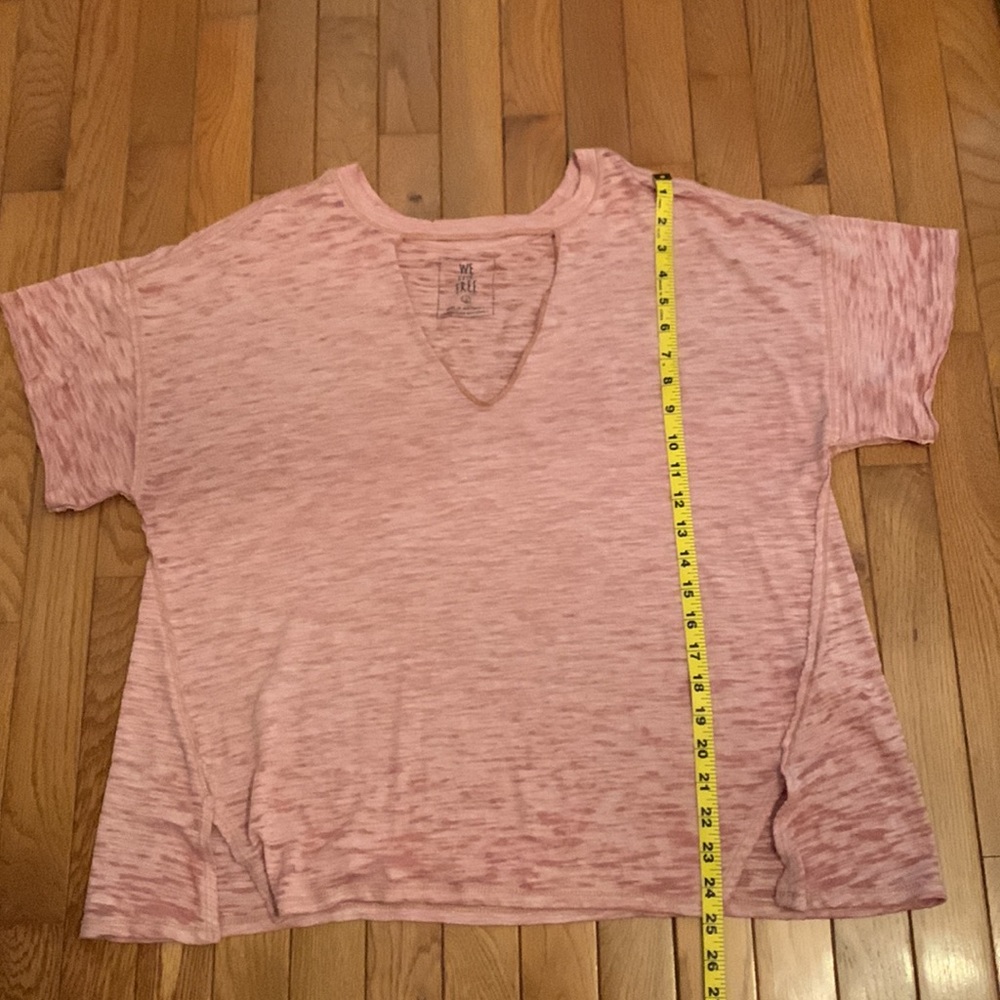 🍑HPx2🍑Free People Jordan Crew Cutout Shirt (Peach) - Picture 10 of 12